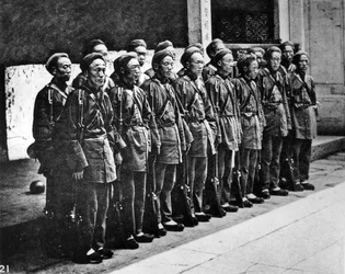 Chinese Troops Drilled by Foreigner, c.1867-8